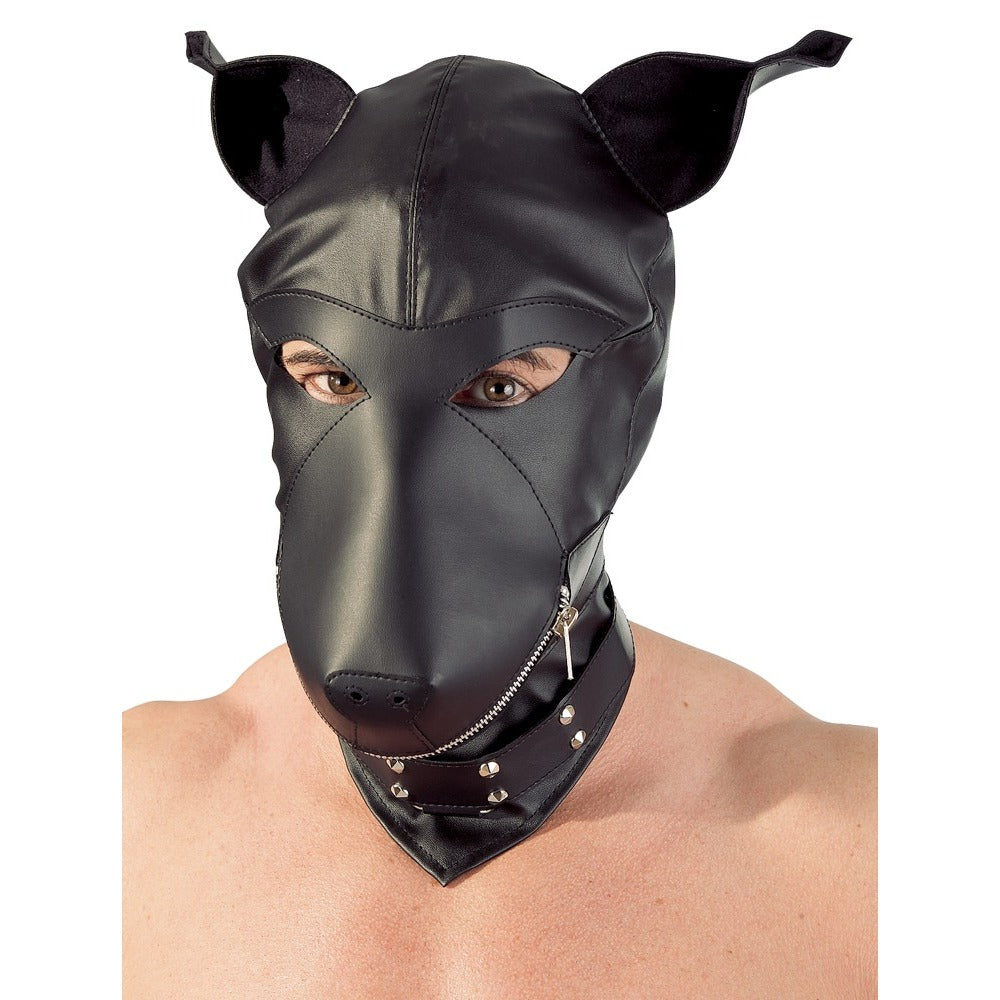 Imitation Leather Dog Mask-2