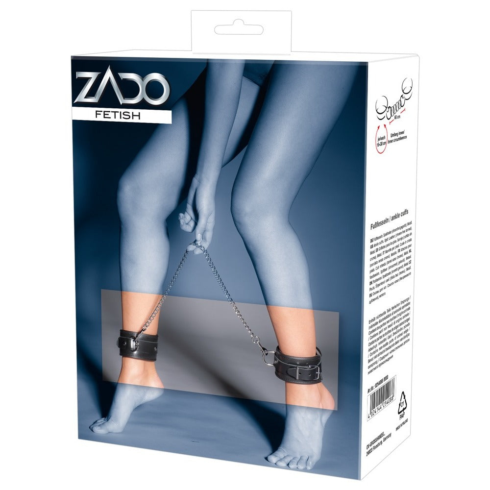 Zado Leather And Chain Ankle Leg Restraint-3