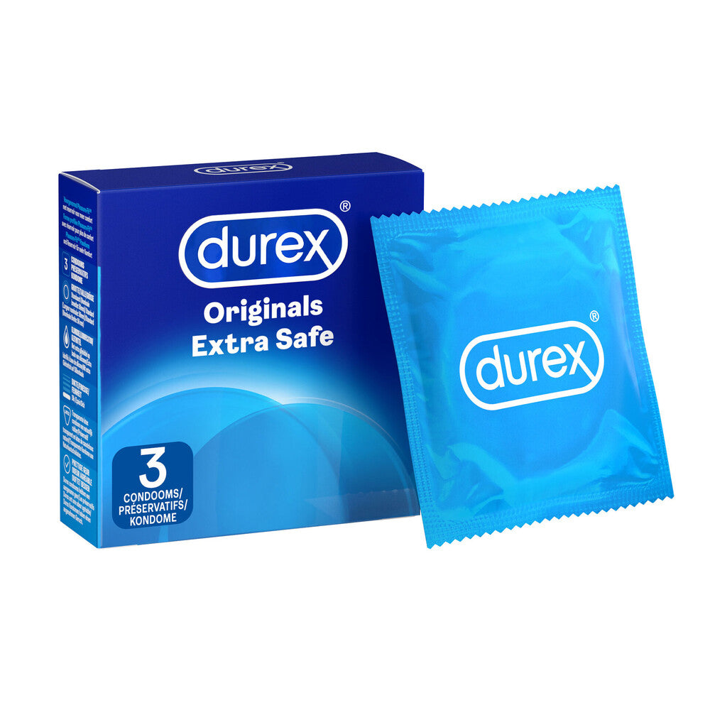 Durex Extra Safe Regular Fit Condoms 3 Pack-0