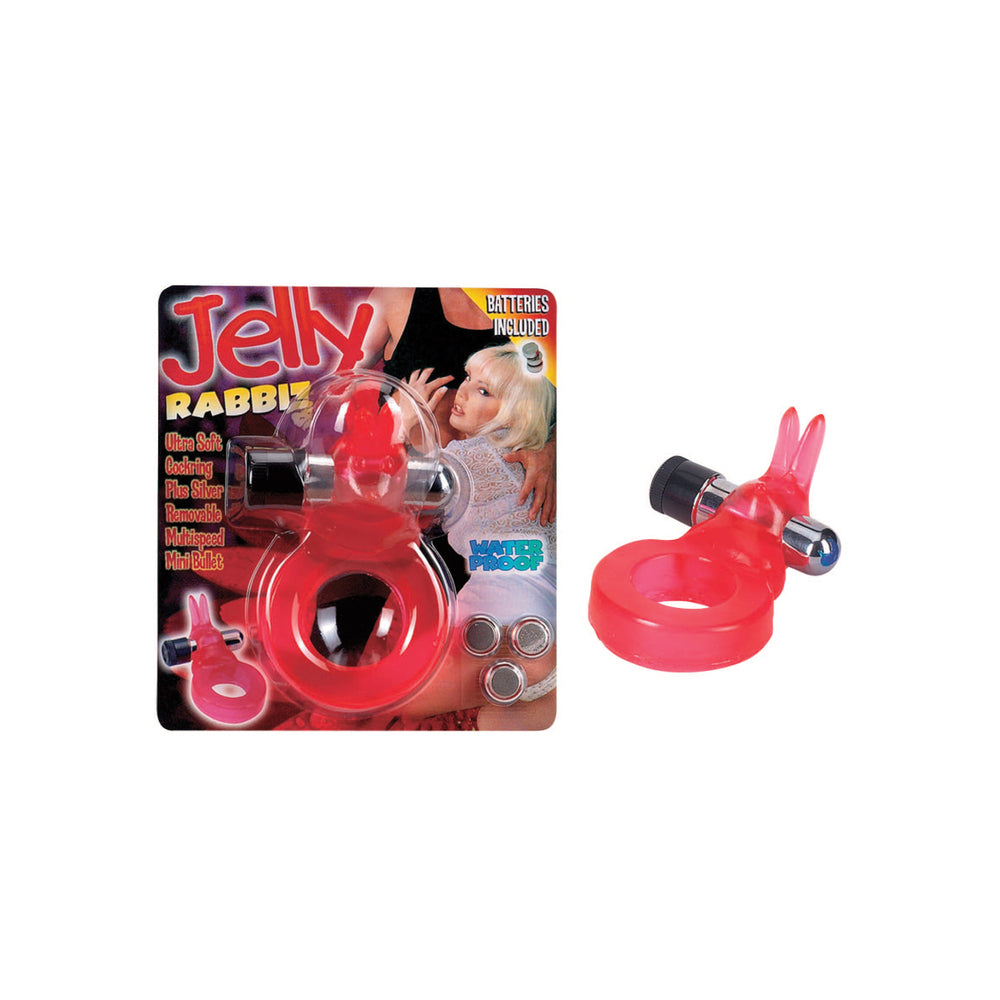 Jelly Rabbit Vibrating Cock Ring-1