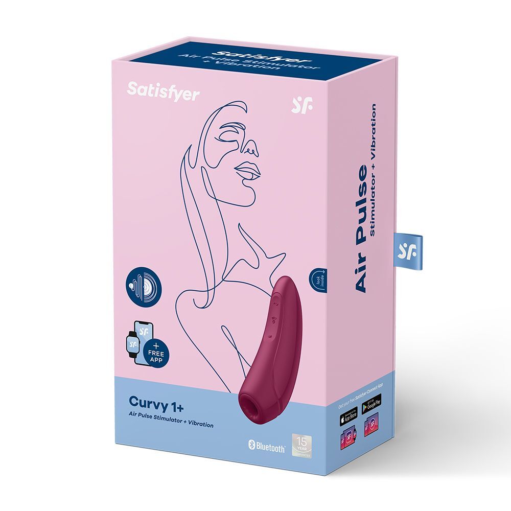 Satisfyer App Enabled Curvy 1 Plus Rose Red-3