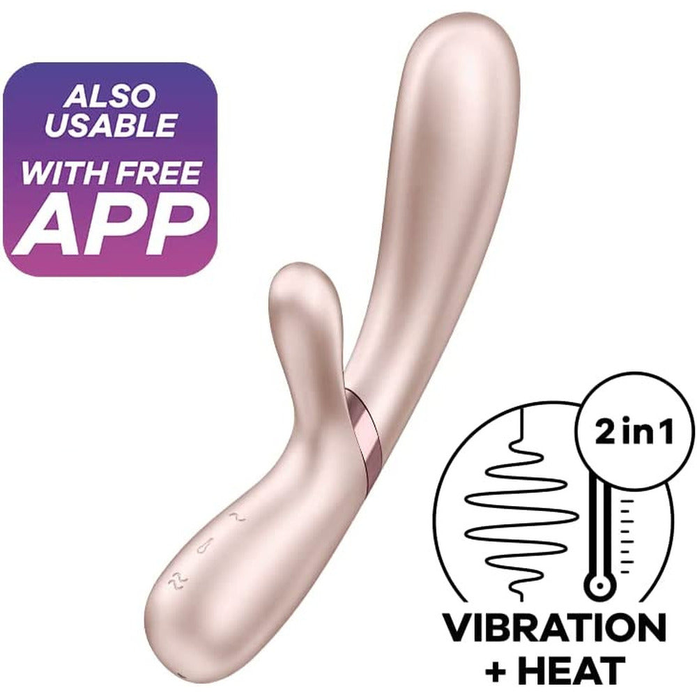 Satisfyer Hot Lover Warming Vibrator With App Control Pink-1