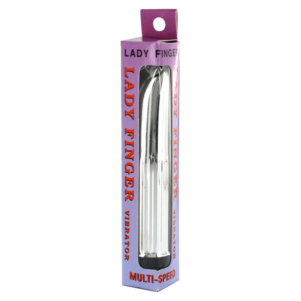 Lady Finger Mini Vibrator Silver-1