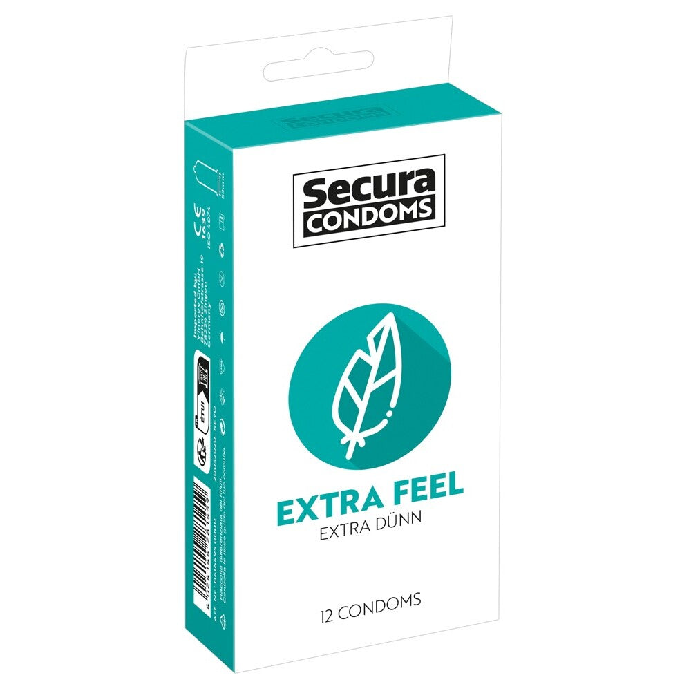 Secura Condoms 12 Pack Extra Feel-0