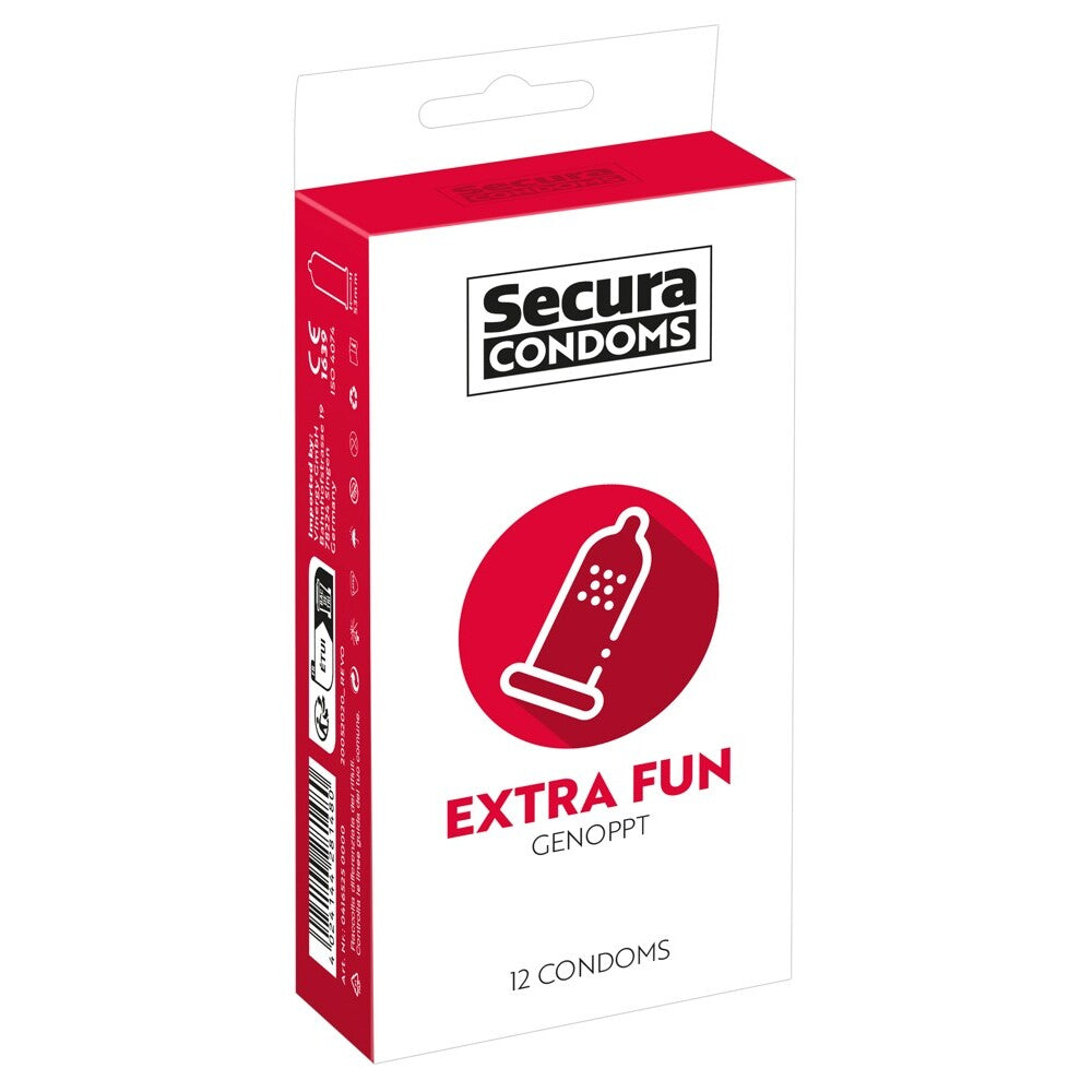 Secura Condoms 12 Pack Extra Fun-0