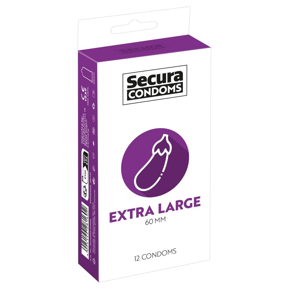 Secura Condoms 12 Pack Extra Large-0