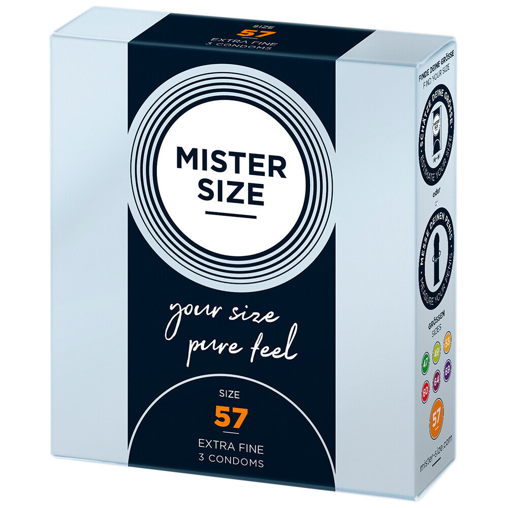 Mister Size 57mm Your Size Pure Feel Condoms 3 Pack-0