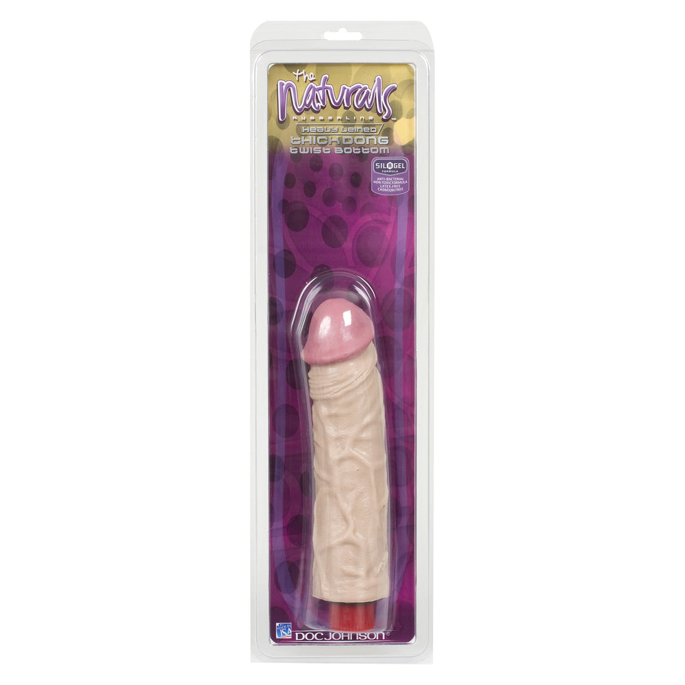 The Naturals Heavy Veined 8 Inch Vibrating Dong Thick-1