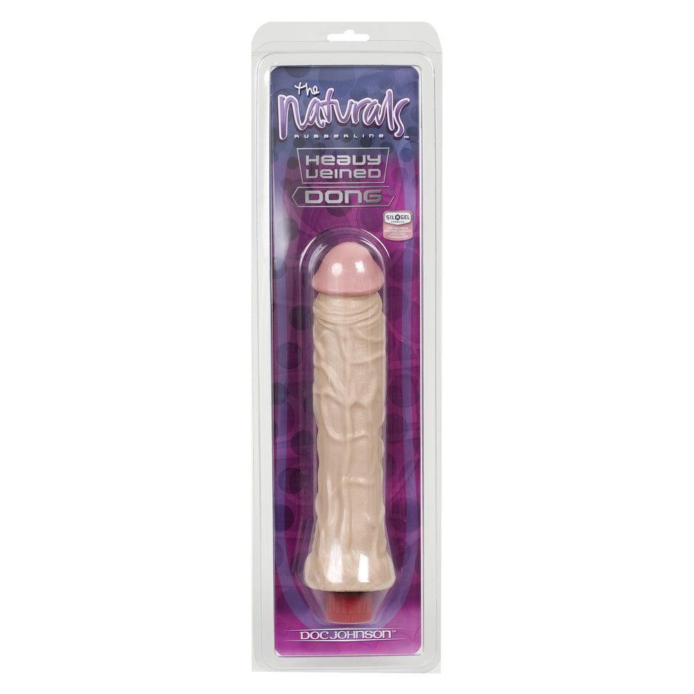 The Naturals Heavy Veined 8 Inch Vibrating Dong Thin-1