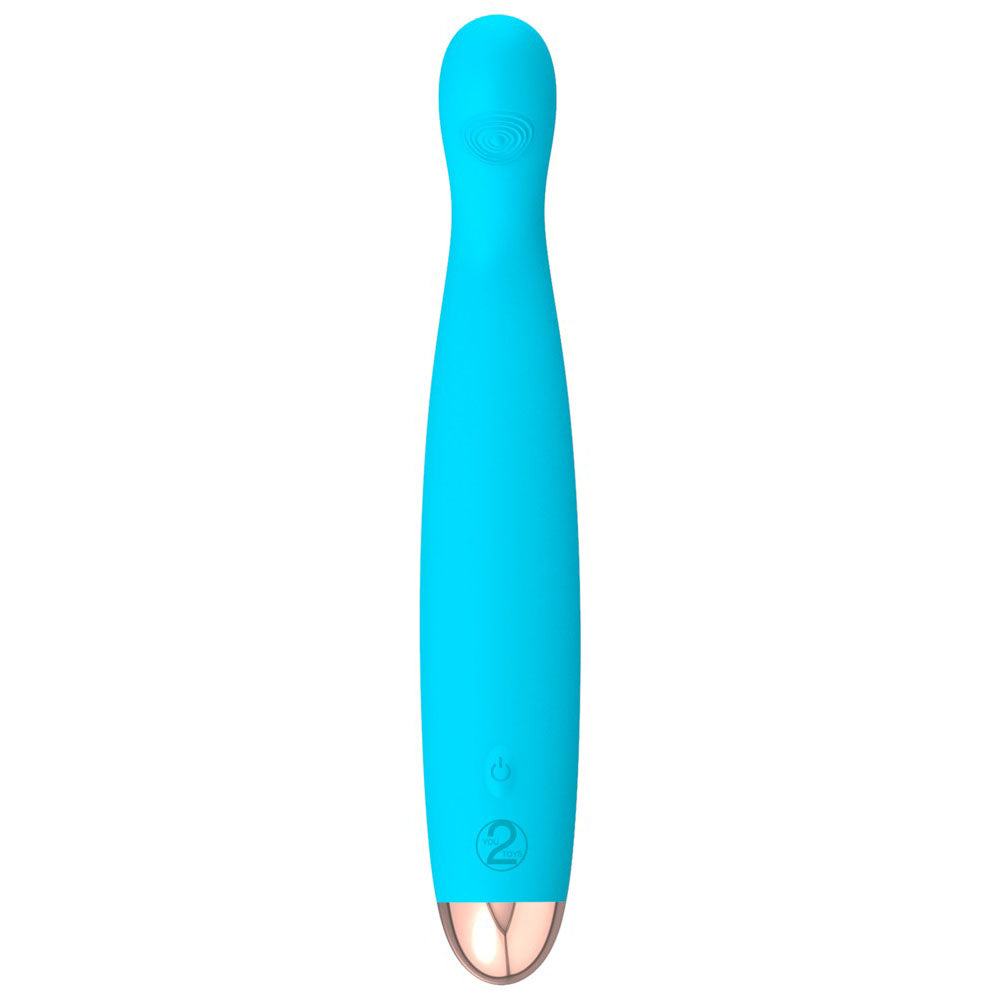 Cuties Silk Touch Rechargeable Mini Vibrator Blue-1