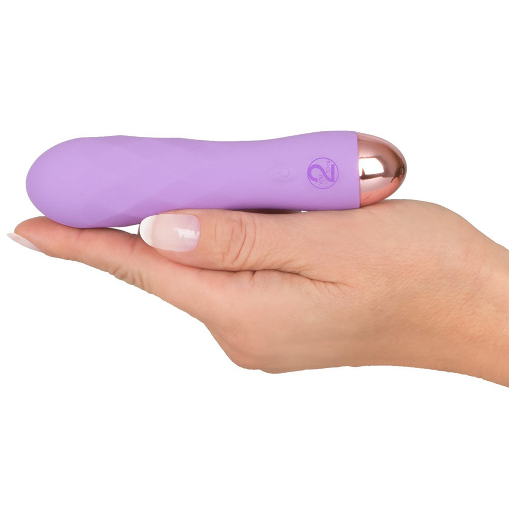 Cuties Silk Touch Rechargeable Mini Vibrator Purple-1