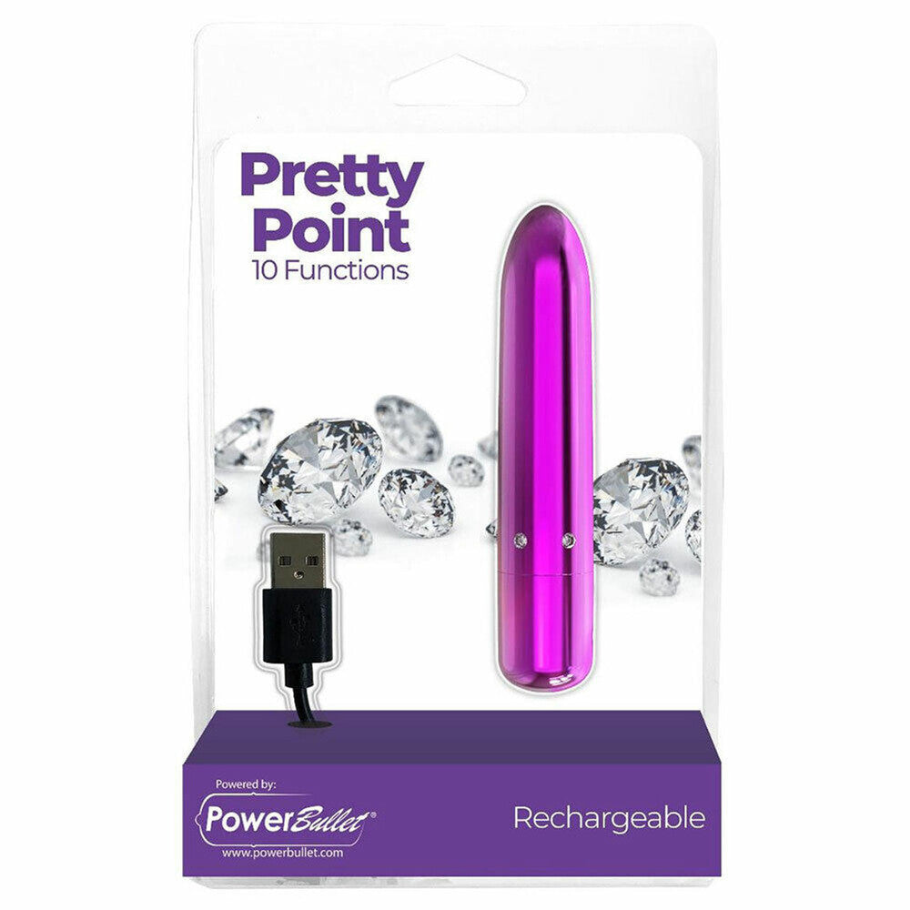 Power Bullet Pretty Point Rechargeable Bullet Vibrator-3