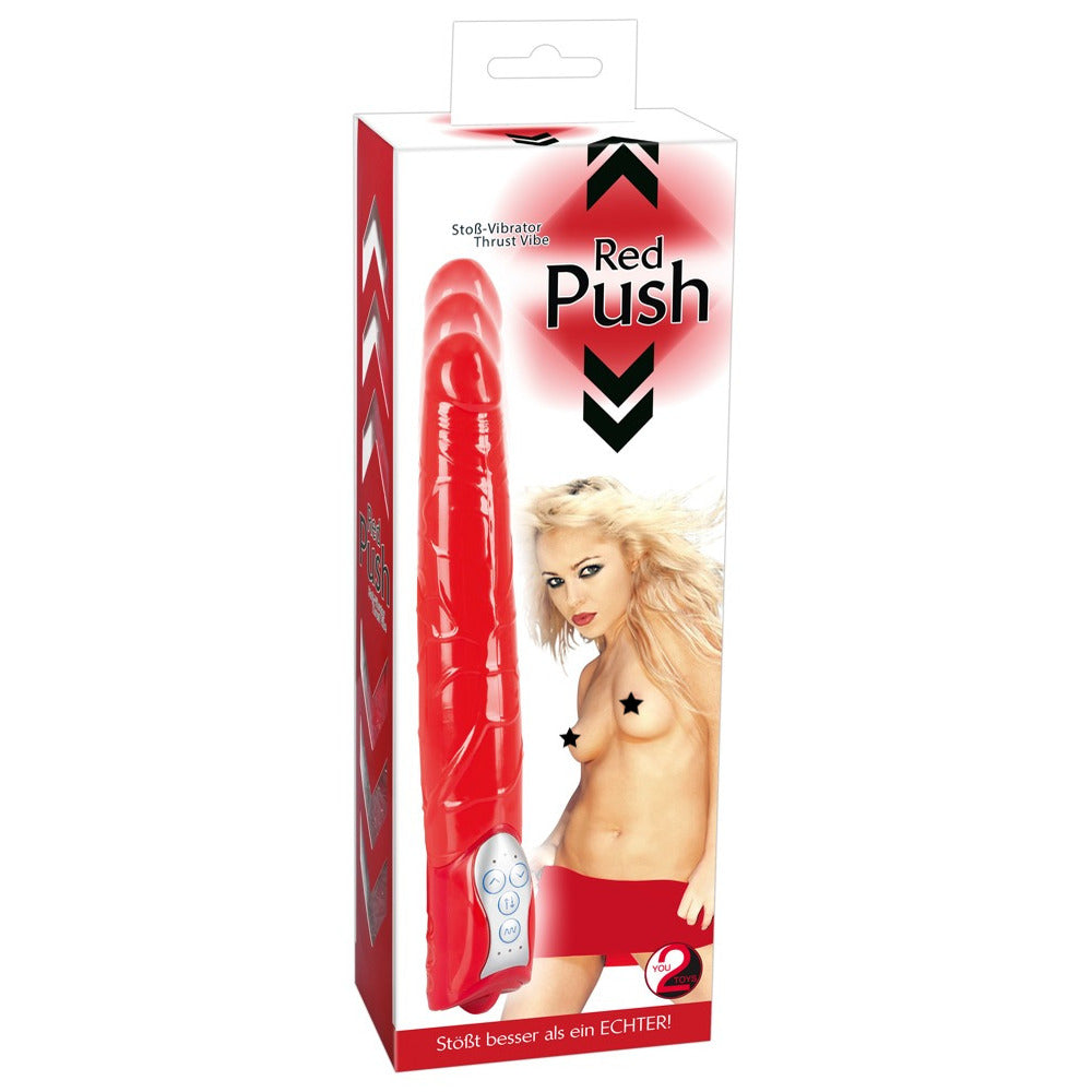 Red Push Standard Vibrator-3