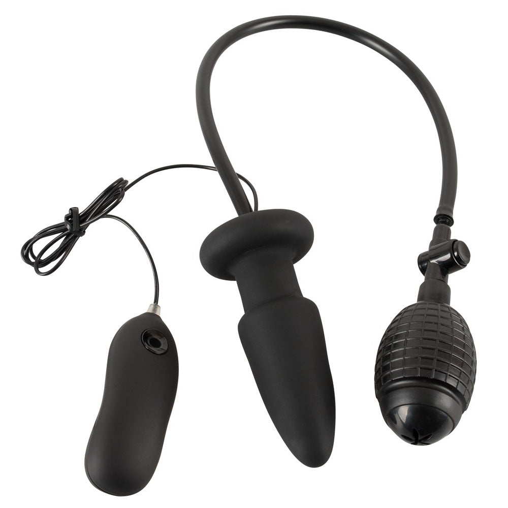 Inflatable And Vibrating Silicone Butt Plug-2