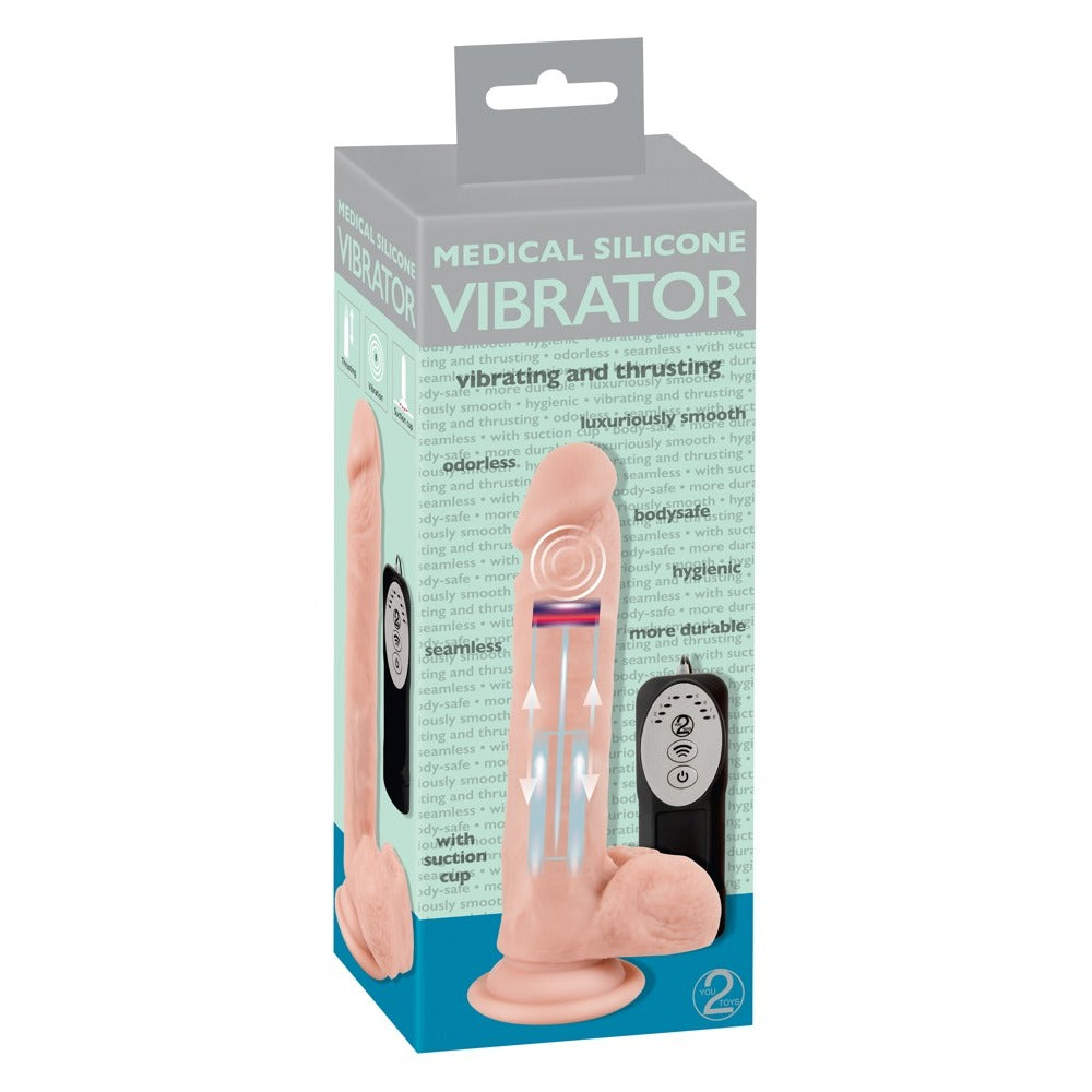 Medical Silicone Thrusting Vibrator-3