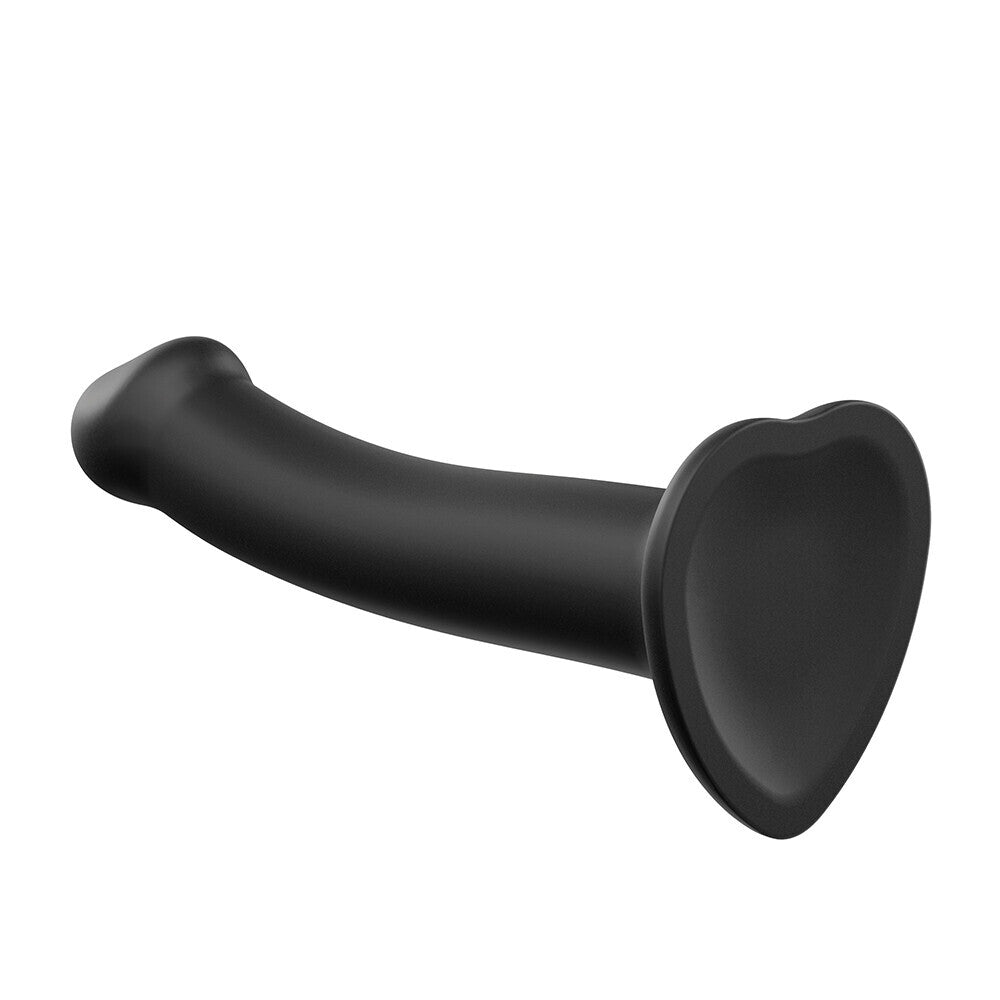 Strap On Me Silicone Dual Density Bendable Dildo Small Black-1