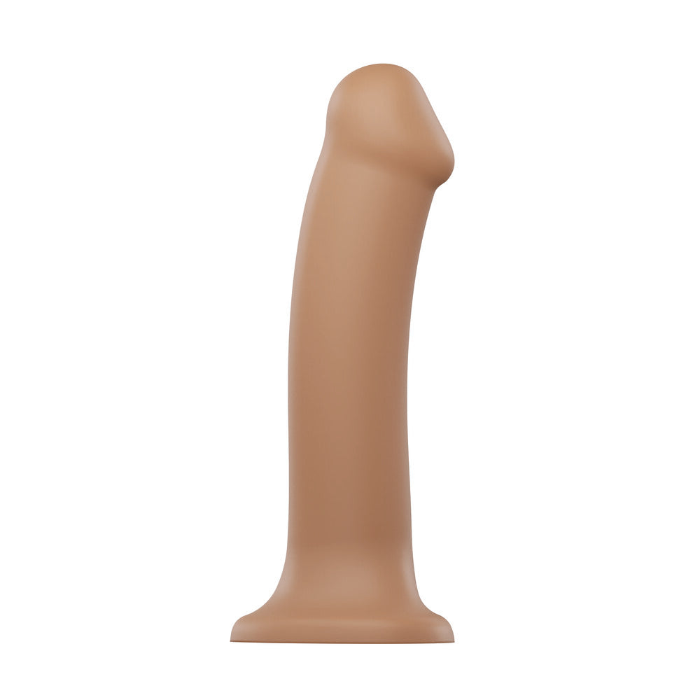 Strap On Me Silicone Dual Density Bendable Dildo Small Caramel-0