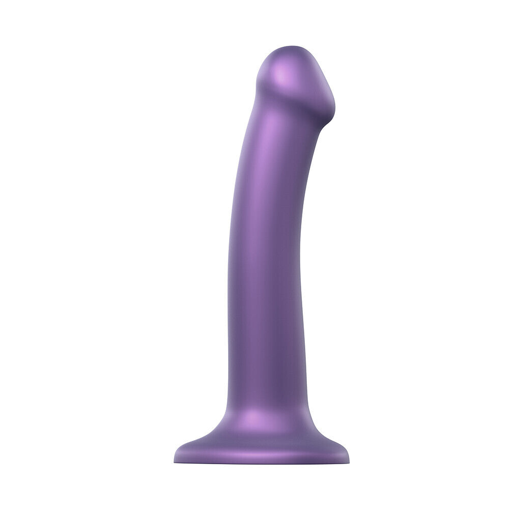 Strap On Me Mono Density Metalic Shine Dildo Medium Purple-0