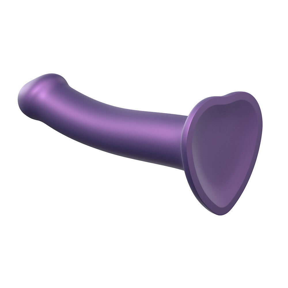 Strap On Me Mono Density Metalic Shine Dildo Medium Purple-1