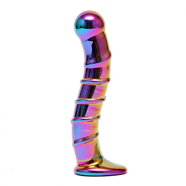 Sensual Multi Coloured Glass Nikita Dildo-1