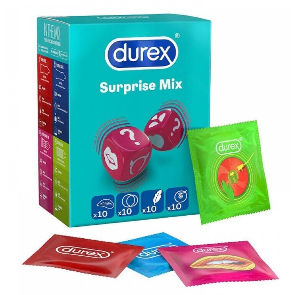 Durex Surprise Me Variety Condoms 40 Pack-0