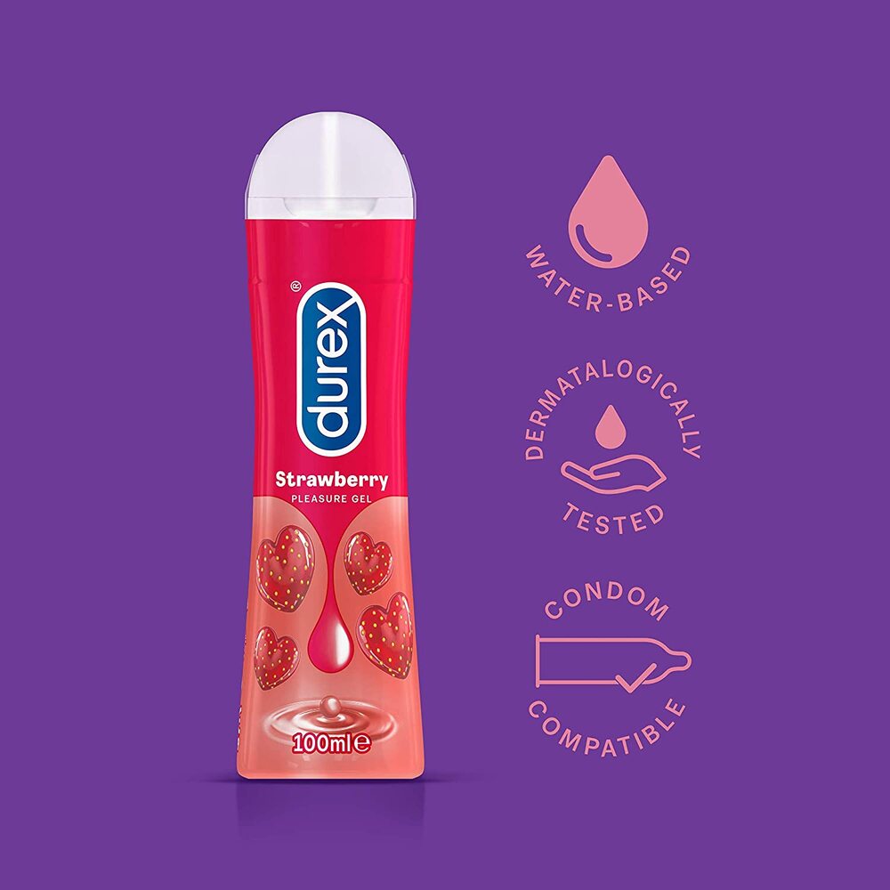 Durex Strawberry Gel Lubricant 100ml-1