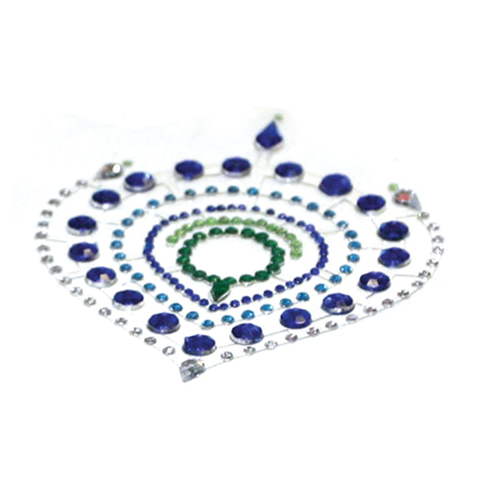 Bijoux Indiscrets Flamboyant Rhinestone Jewellery Blue Green-3