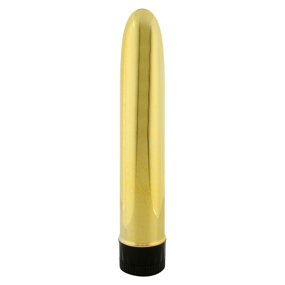 Slimline Smooth Multi Speed Vibrator Gold-0