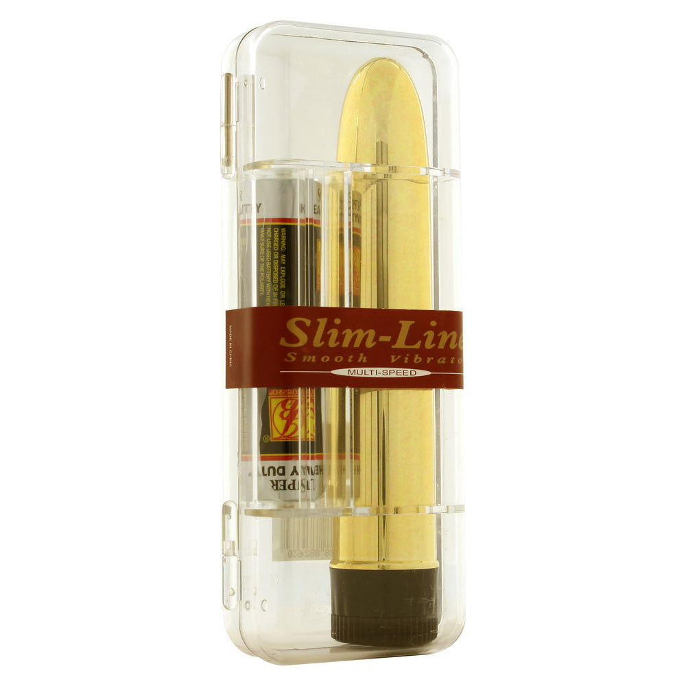 Slimline Smooth Multi Speed Vibrator Gold-1