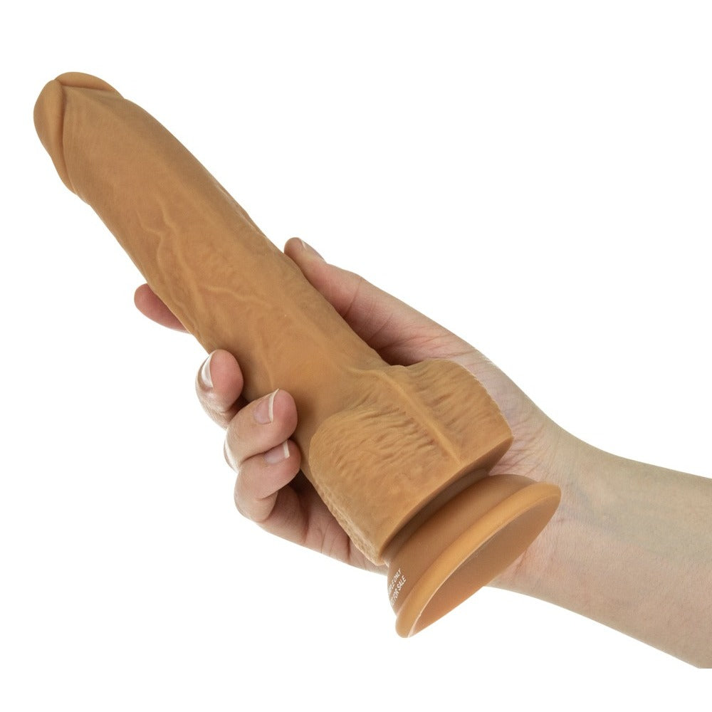 Naked Attraction 9 Inch Thrusting Dildo Caramel-1