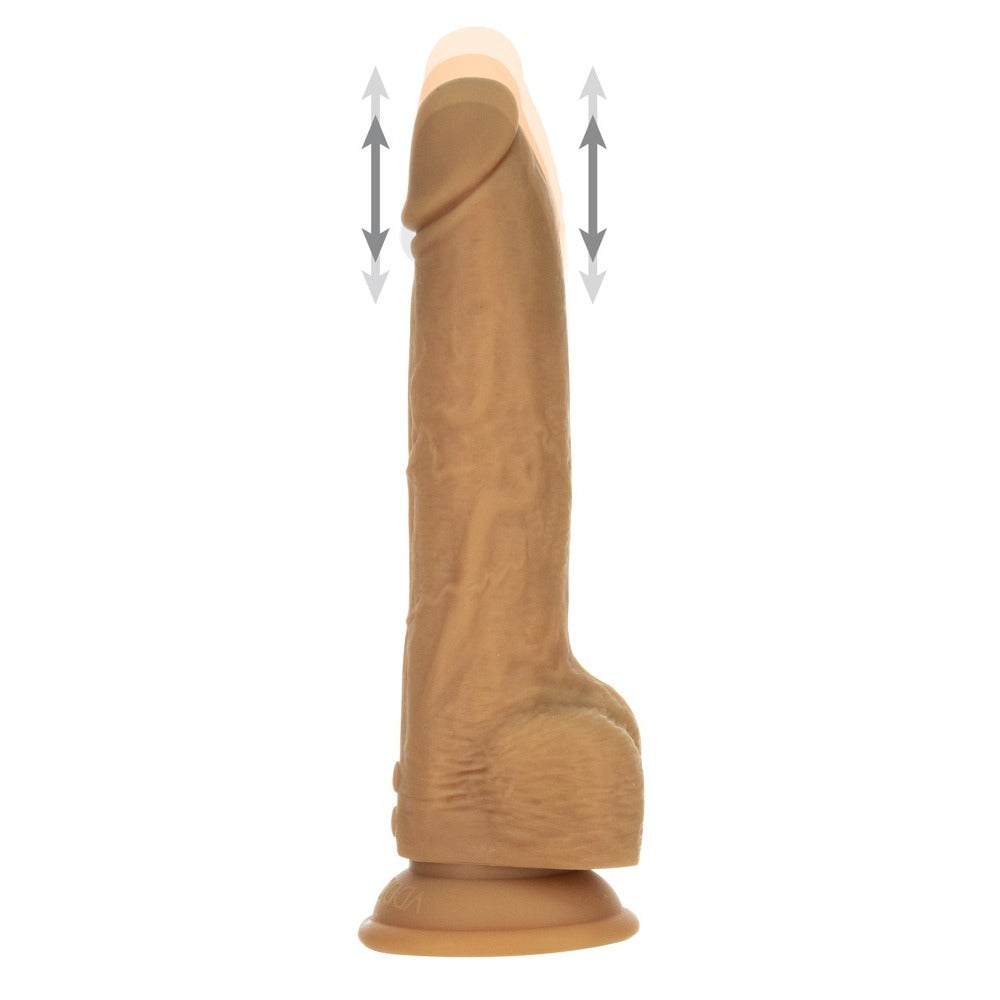 Naked Attraction 9 Inch Thrusting Dildo Caramel-2