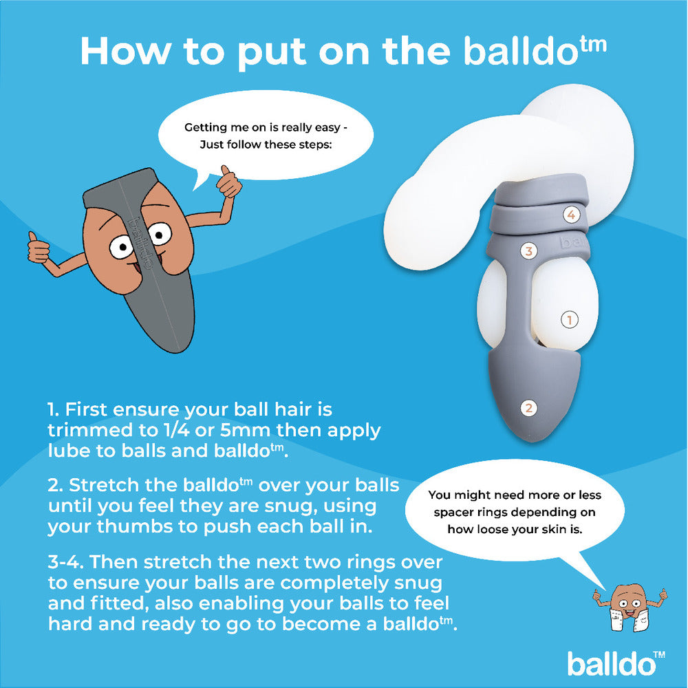 Balldo The Worlds First Ball Dildo Steel Grey-2