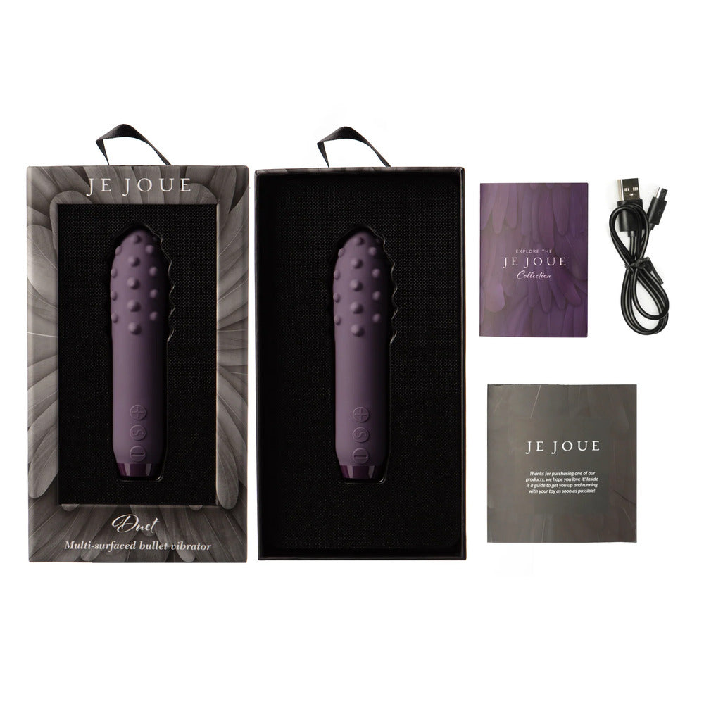 Je Joue Duet Multi Surfaced Bullet Vibrator Purple-3