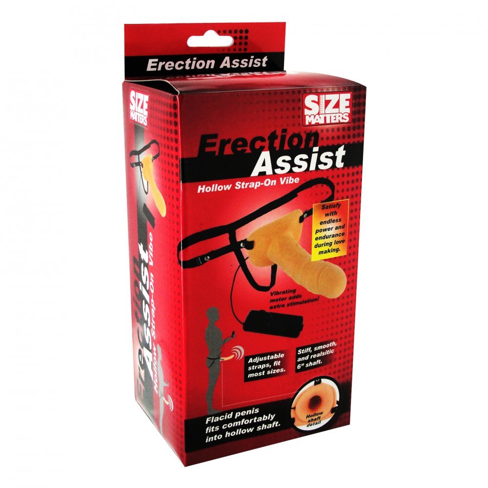 Size Matters Erection Assist Vibrating Hollow Strap On-3