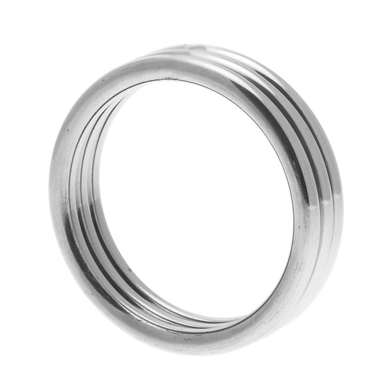 Master Series Echo Stainless Steel Triple Cock Ring ML-0