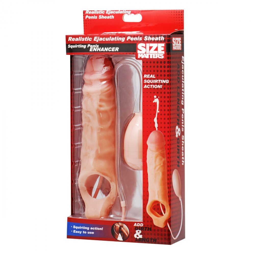 Size Matters Realistic Ejaculating Penis Sheath-2