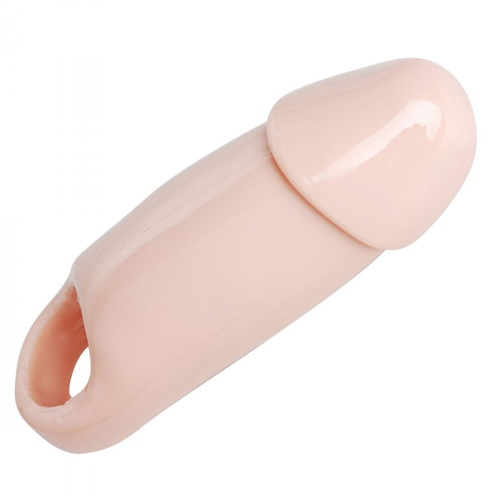 Size Matters Really Ample Wide Penis Enhancer Sheath Flesh-0