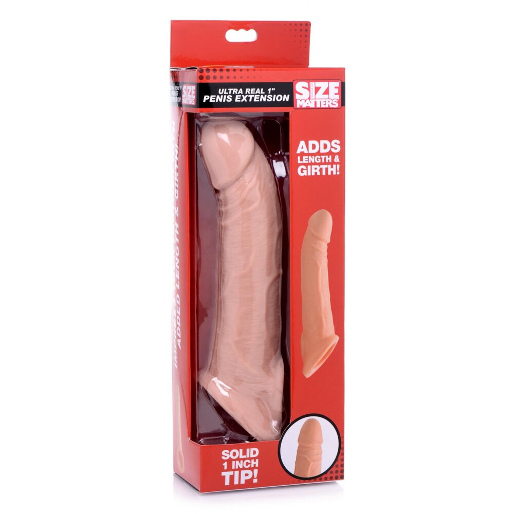 Size Matters Ultra Real 1 Inch Solid Tip Penis Extension-3