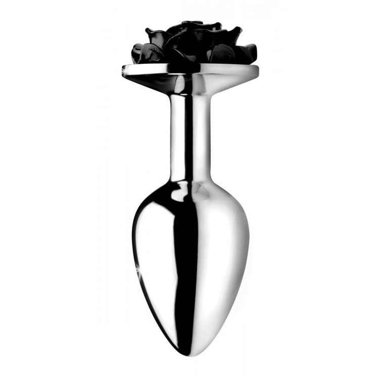 XR Booty Sparks Black Rose Anal Plug Small-1