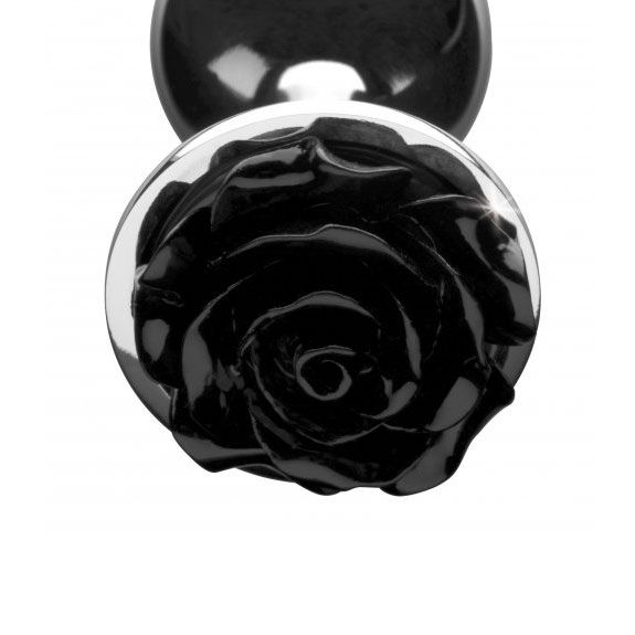 XR Booty Sparks Black Rose Anal Plug Small-2