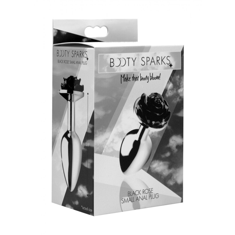 XR Booty Sparks Black Rose Anal Plug Small-3