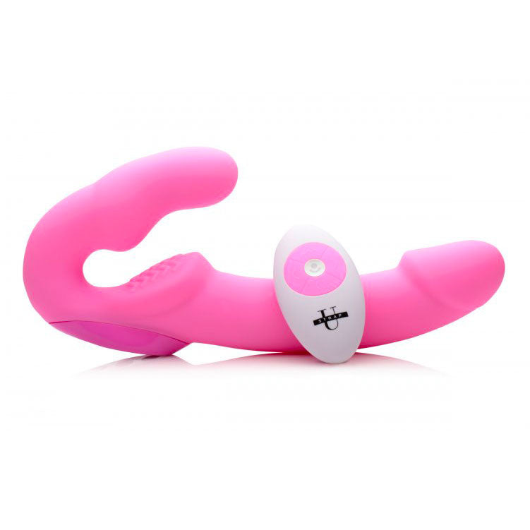 XR Strap U Urge Rechargeable Vibrating Strapless Strap On-1