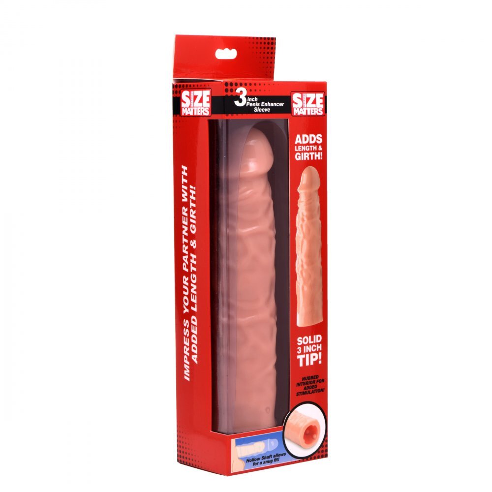 Size Matters 3 Inch Flesh Penis Enhancer Sleeve-2