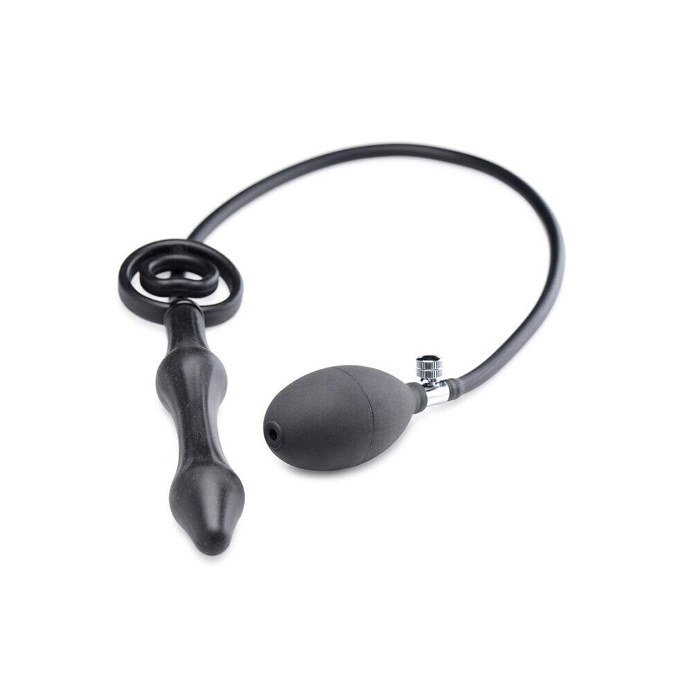 Master Series Devils Rattle Inflatable Anal Plug With Cock Ring-0