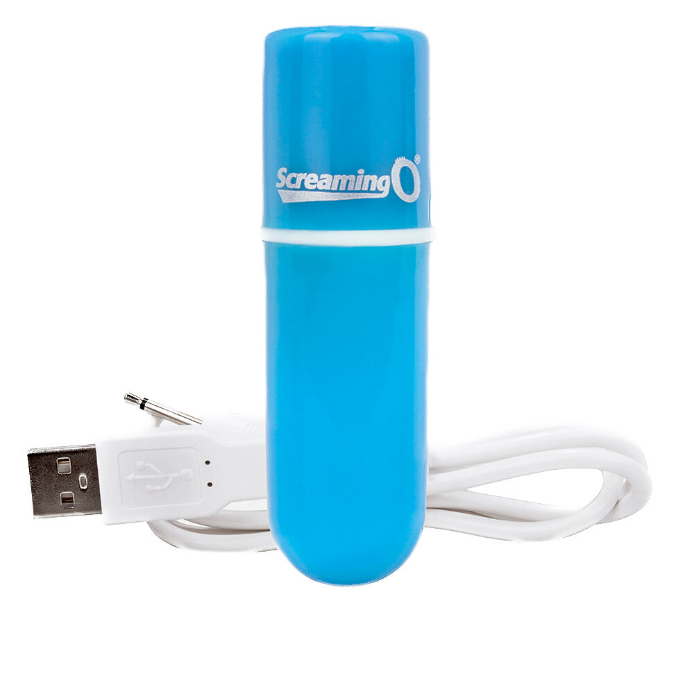 Screaming O Charged Vooom Rechargeable Bullet Blue-0