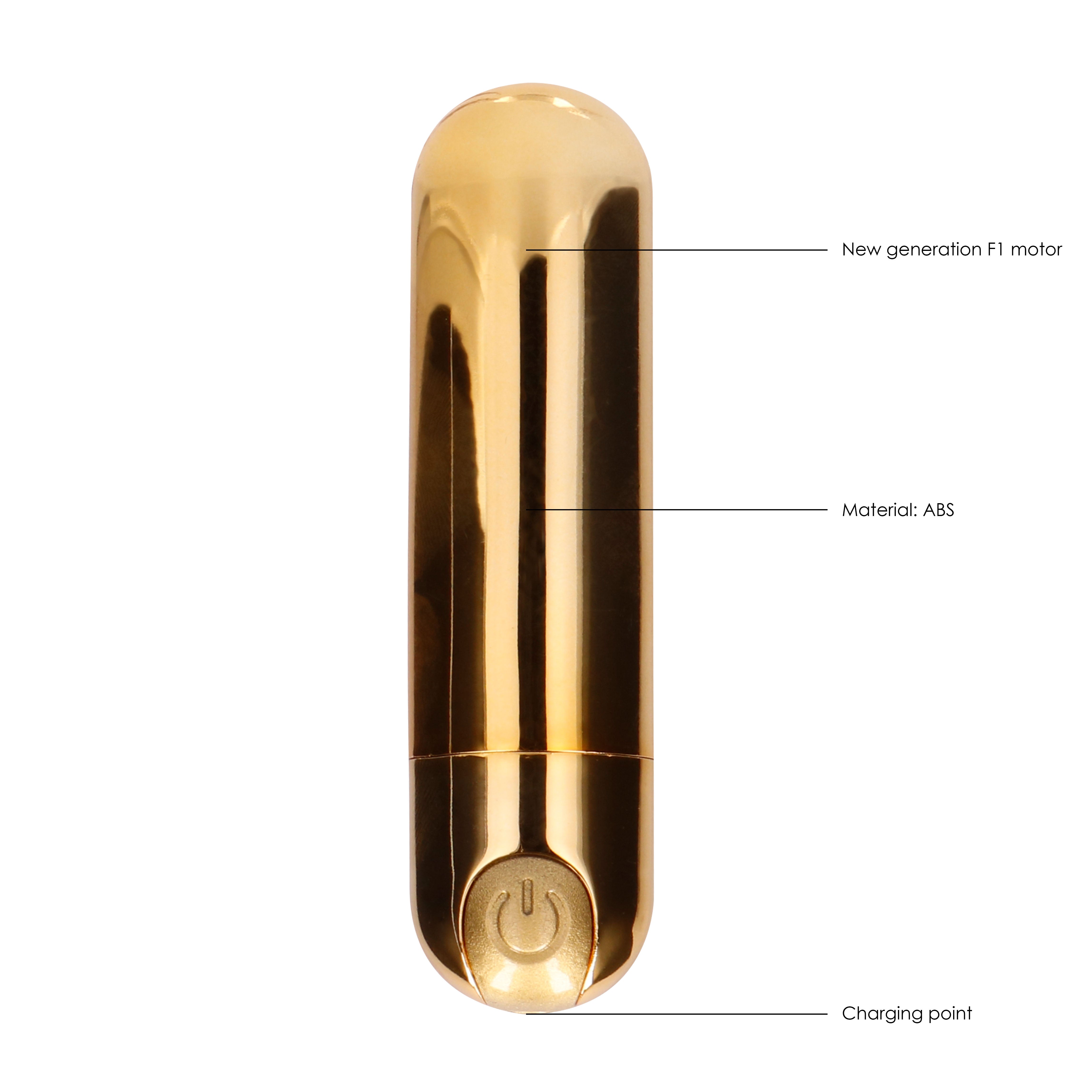 10 speed Rechargeable Bullet Gold-1