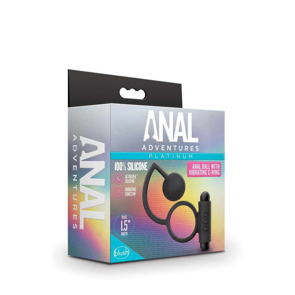 Anal Adventures Platinum Ball With Vibrating Cock Ring-3