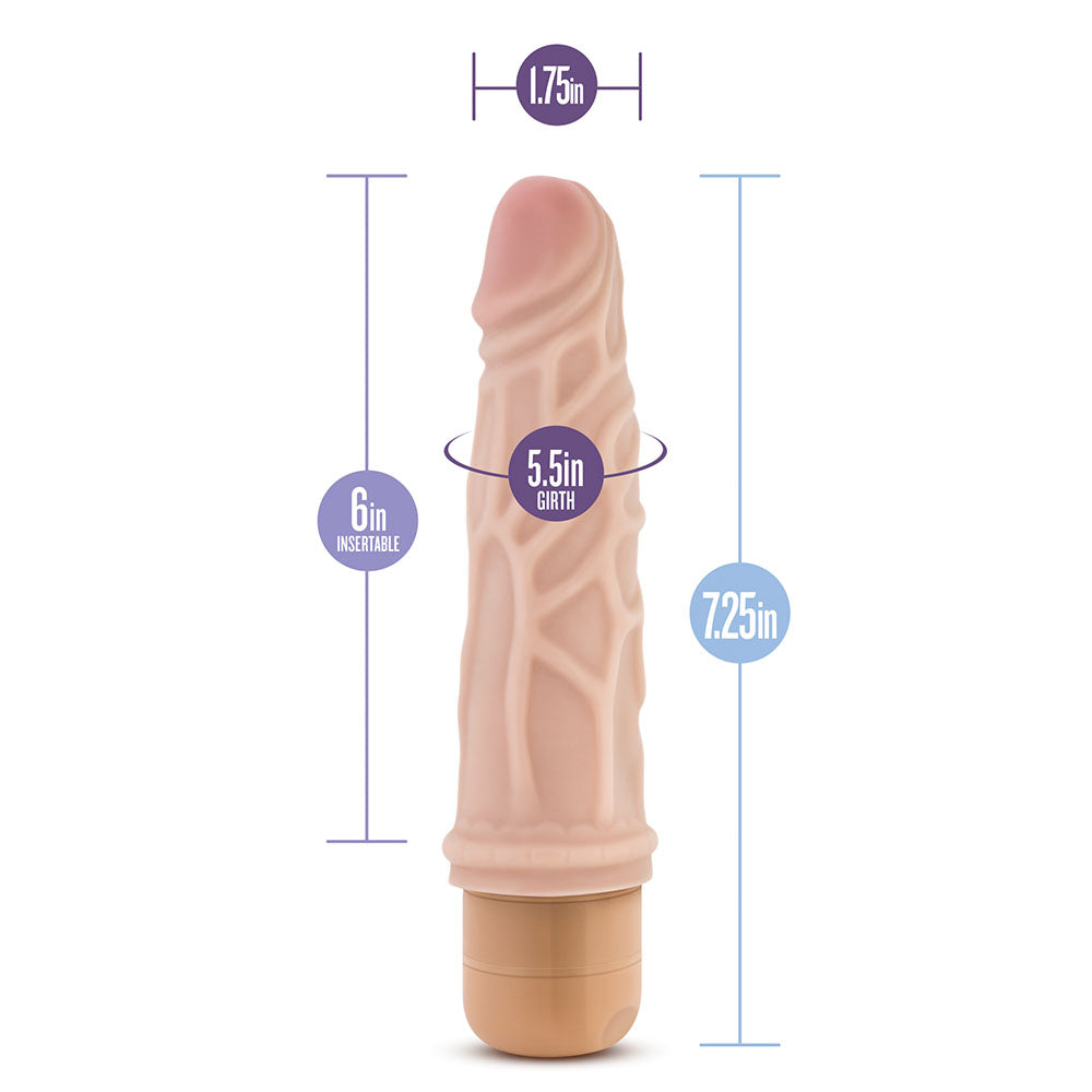 Dr. Skin Cock Vibe 3 Vibrating Cock 7.25 Inches-3