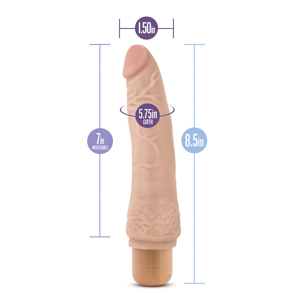 Dr. Skin Cock Vibe 7 Vibrating Cock 8.5 Inches-3