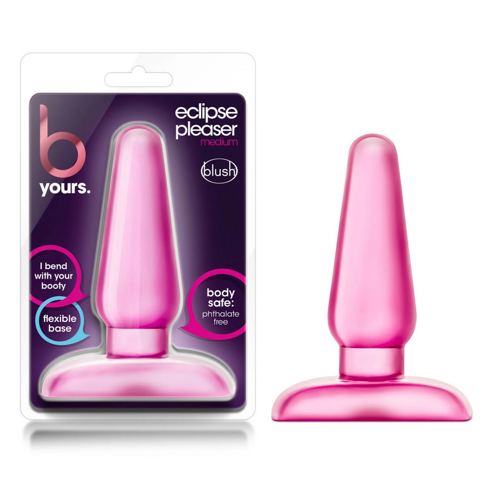 B Yours Eclipse Anal Pleaser Butt Plug Medium Pink-3